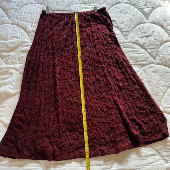 Cut Loose Sweater Set – Top & Skirt – Burgundy, Size Large NWOT - Picture 13 of 16
